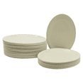 thumbnail image 1 of Set de Platos Ovalados de Melamina de 29.2 x 20.5 cm / 24 piezas color Beige, 1 of 8
