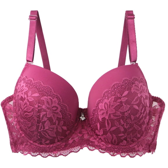 SELONE Bras for Women Underwire Push up Plus Size Lightly T Shirt Bra Spaghetti Strap Bras Comfortable Underwear