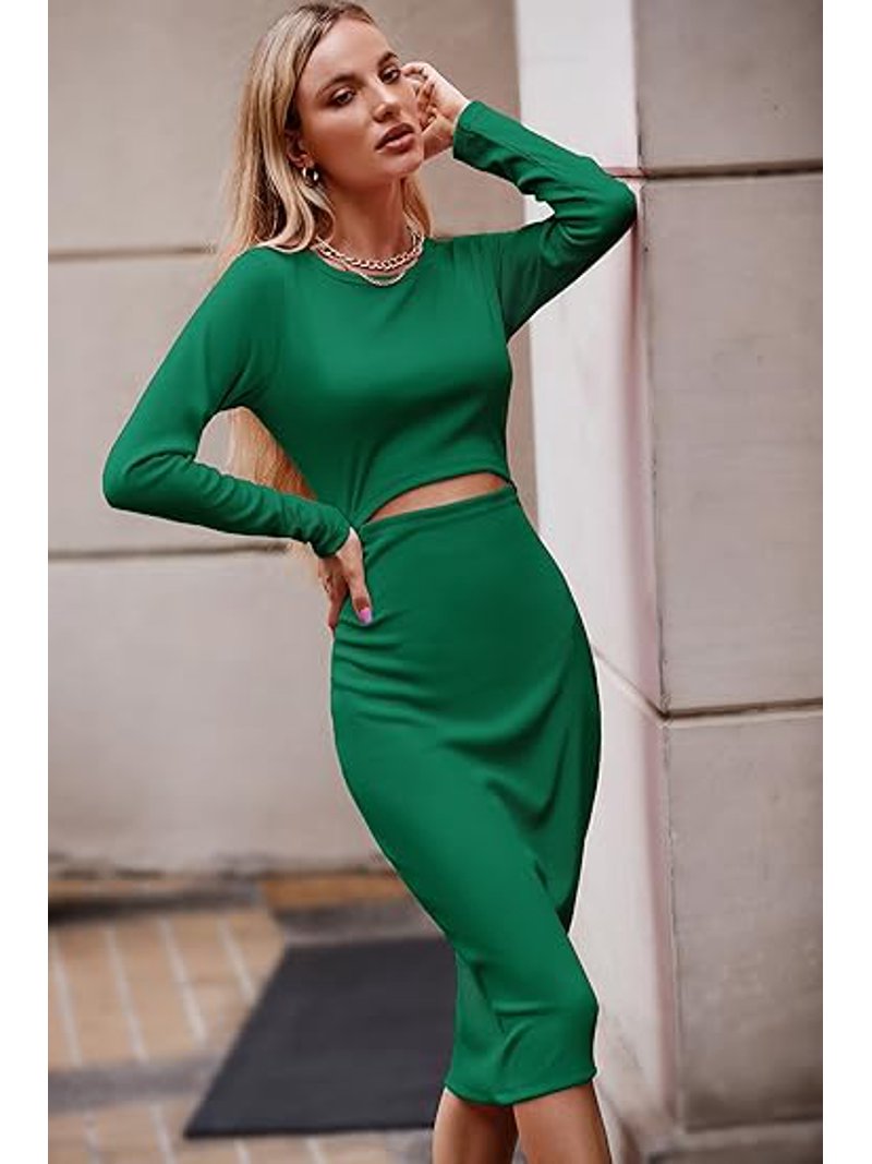 white christmas dresses CAP SLEEVE PENCIL DRESS WITH LACE CUT-OUT DETAIL – Lucian Matis main image 0
