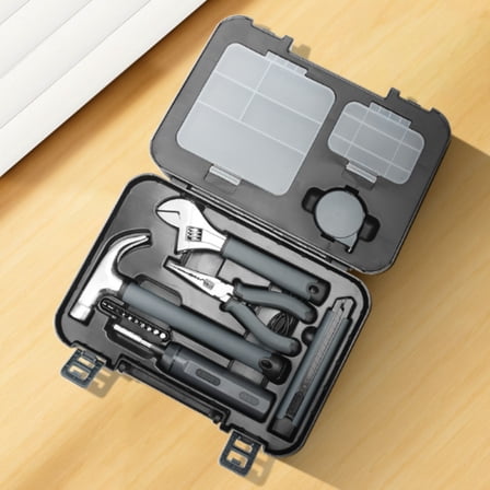 Toolbox set for household daily maintenance, complete set of multifunctional combination small box universal manual hardware tools