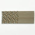 thumbnail image 3 of Drillforce 10Pc 1/4" Cobalt Drill Bits Set Hss M35 Jobber Length Metal Drill Bit, 3 of 5