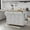 White, variant on MSTG Tech Drop Leaf Kitchen Island with Adjustable Shelves, Medium Density Fiberboard White, 51.2 in