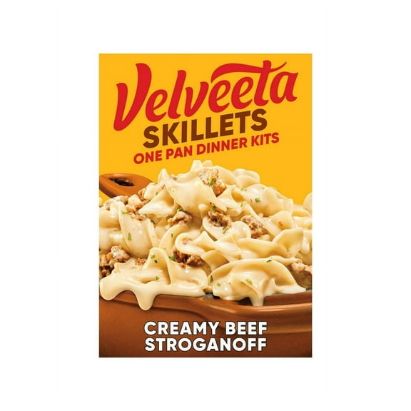 Pack of 2 Velveeta Skillets Creamy Beef Stroganoff Pasta Dinner Kit, 11.6 oz Box