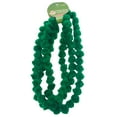 thumbnail image 2 of Pom Pom Garland Decoration for Christmas Tree, Mantle, Banister, Crafts, Table - 7 Feet Each (Set of 2) (Green), 2 of 4