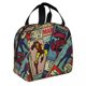 thumbnail image 2 of Bolsa térmica para almuerzo con diseño de superhéroes Spiderman Spiderverse, cómics, bolsa térmica para almuerzo, lonchera portátil, lonchera para niñas, escuela, picnic, 2 of 5