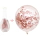 thumbnail image 3 of Globos de látex JAMW Paquete de 50 globos de confeti de oro rosa 12 pulgadas con cinta de oro rosa 33 pies, 3 of 5