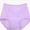 Purple, variant on Lumosvexa Women's Plus Size Briefs Soft Cotton Comfortable High Waist Daily Shorts Panties Pink XL