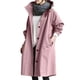 thumbnail image 3 of Women Windbreaker Jacket Casual Loose Button Pockets Hooded Windproof Waterproof For Outdoor Hiking NewXL, 3 of 3