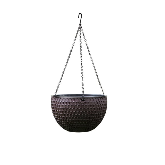 Hanging Basket Plant Pot with Self-Absorbing Design, Hydroponic Hanging Planter for Pothos Orchid, Wall Hanging Flower Pot for Home Garden Daily Decoration