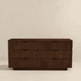 thumbnail image 5 of Miekor Furniture Lola Mid Century Modern Walnut Dresser With 6 Drawers,TV Stand for Living Room, Dresser for Bedroom Chest of Dresser, Storage Organizers Units, Nightstand for Bed 29433, 5 of 12