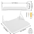 thumbnail image 4 of Small Mini Projector Shelf/Projector Wall Mount Floating Shelf/Router Shelf/Modem Cable Box Shelf/Projector Rack Holder/Projector Mount White, 4 of 4
