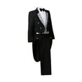 thumbnail image 5 of Nmnitkp Suits for Men Tuxedo Suit Performance Magician Stage Performance Singer Bel Canto Conductor Suit Four-Piece 1PC Suit Jacket +1PC Bow Tie +1PC Waist Wrap +1PC Suit Pants, 5 of 9