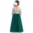 thumbnail image 4 of SYNPOS Flower Girl Dresses Bridesmaid Dress Dresses for Wedding Pageant Girls Wedding Party Dresses, 4 of 9