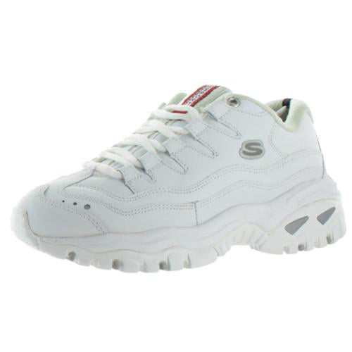 all white leather skechers