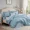 Blue, variant on Catami Ruffle Design 5-piece Bed in a Bag Comforter Set with Sheets,Soft Pink,Twin XL