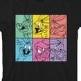 thumbnail image 7 of Looney Tunes Bugs Bunny Boxed-In Colored Character Art Crew Neck Short Sleeve Toddler Boy's Black T-shirt-4T, 7 of 7