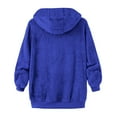 thumbnail image 5 of Omexry Winter Coats for Women, 2025 Fashion Winter Clearance Fashion Women's Warm Winter Zipper-Neck Casual Long Sleeve Hooded Coat Outwear Blue S, 5 of 5