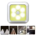 thumbnail image 1 of Lámpara de detección de movimiento inalámbrica con carcasa plateada, lámpara inteligente para debajo de gabinetes, LED brillante para cocinas y guarderías (1 unidad), 1 of 5