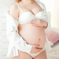 thumbnail image 4 of Emprella Maternity Underwear Under Bump, 2 Pack Women Cotton Pregnancy Postpartum Panties, 4 of 7