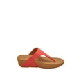 thumbnail image 2 of Fitflop Lulu Toe Thong Women's Leather Slide Sandals I88-695, 2 of 5