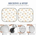 thumbnail image 5 of Goofa Funny Chicken Pattern 2 Piece Car Windshield Sun Shade Foldable | Front Windshield Shade for Sun, Heat and UV Rays | Sunshade for Car Front Window-Small, 5 of 7