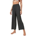 thumbnail image 2 of Txlixc Pantalones transparentes para mujer Pierna ancha Ver a través de los pantalones inferiores Biniki Traje de baño Cubrir Ropa de playa Cintura alta Palazzo Pierna recta Fiesta sexy Clubwear Txlixc Ropa de moda, 2 of 5