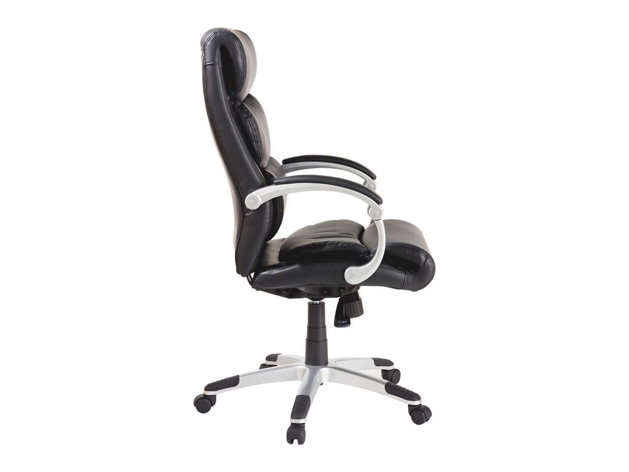 Lorell Exec High-Back Chair Leather Flex Arms 27"x30"x46-1/2" BK 60620 - image 5 of 19