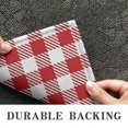 thumbnail image 6 of Red and White Plaid Pattern Door Rugs,Washable Non Slip Door Mats Indoor,Decorative Door Mats,Entry Mat Indoor for Entrance,Bedroom,Kitchen,Bathroom,17"x30", 6 of 6