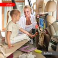 thumbnail image 3 of Organizador para asientos traseros de coche Helteko Kick Mats con soporte para tabletas, color gris, 3 of 7