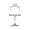 Round edge, variant on Elegant European Styles Clear Glass Dessert Plate High Foot Cake Stand Dome Cover for Pastries Snacks and Party Serving