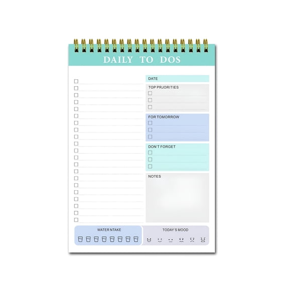 CCOCC 2026 New Daily To-Do Notepad,To-Do List Notepad Time Management Task Plan List Notebook Organizer for School Office Supplies,Undated Agenda 60 Sheets