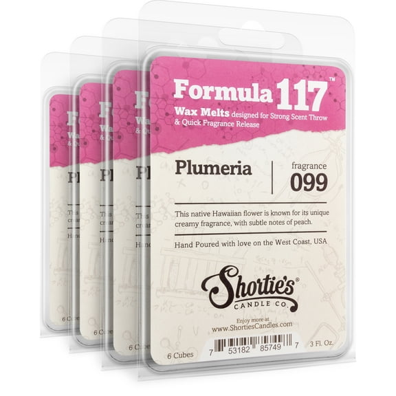 Pure Plumeria Wax Melts Bulk Pack - Highly Scented   Natural Oils - Shortie's Candle Company