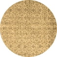 thumbnail image 1 of Ahgly Company Indoor Round Abstract Brown Contemporary Area Rugs, 6' Round, 1 of 4