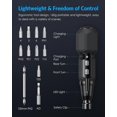 thumbnail image 2 of Precision screwdriver set, USB rechargeable cordless screwdriver with LED light, 9 screwdriver bits, automatic and manual modes, portable repair tools, 2 of 5
