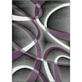 thumbnail image 4 of Luxe Weavers Purple Modern Abstract Area Rug 8x11 Geometric Living Room Carpet, 4 of 9