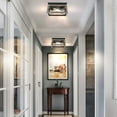 thumbnail image 3 of 2-Light Farmhouse Flush Mount Ceiling Light, Industrial Close to Ceiling Light Fixture for Kitchen, Hallway, Foyer, Dining Room, 3 of 8