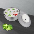 thumbnail image 4 of Miumaeov Vegetable Dehydrator Salad Spinner Electric Fruit Washer Dryer Machine Stainless Steel, 4 of 24