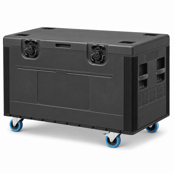 RDYMONKEY Cable Trunk Size 35x22 in ATA Case - Heavy Duty Utility Road Trunk Flight Case with Wheels, Truck Pack Size Transport for Pro Audio and DJ Touring
