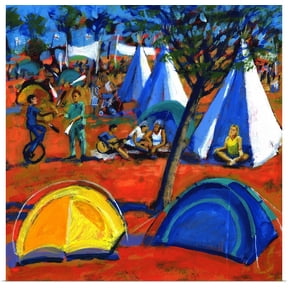 Great BIG Canvas | Rolled Paul Powis Poster Print entitled Pop festival, 2008