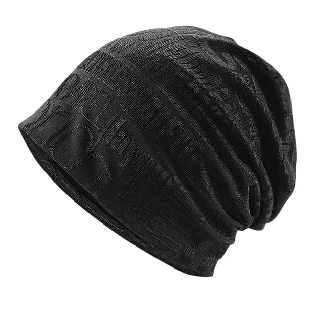 Sombreros de moda para mujer, de color liso, a rayas, de invierno, de punto, con diadema, gorro de punto para mujer