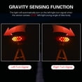 thumbnail image 3 of Gravity Sensing Helmet Light USB Rechargeable Helmet Light Waterproof Bicycle Helmet Warning Light, 3 of 8