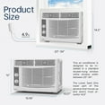 thumbnail image 5 of 5000 BTU Window Air Conditioner Easy Cool: Cools Up to 150 sq ft, 2 Fan Speeds, 4-Way Air Direction, 5 of 8