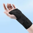 thumbnail image 6 of Yibooy 1pc Wrist Support Nylon Adjustable Arthritis Wristband (M Black Left Hand), 6 of 9