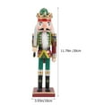 thumbnail image 2 of LOLIPPYY 2pcs Nutcracker Bead Pendant Wood Assorted Color Decoration for Home Decoration, 2 of 7