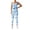 Blue, variant on Lenpel Workout Jumpsuits for Women Sleeveless Tie Dye Backless Slimming Yoga Romper Seamless Athletic Overalls