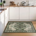 thumbnail image 2 of Wondo 2'x3' Boho Rugs for Entryway, Washable Kitchen Rugs Ultra-Thin Soft Rug, Non Slip Indoor Door Mat Stain Resistant for Bathroom Bedroom, Green, 2 of 8