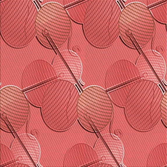 Ahgly Company Machine Washable Indoor Square Transitional Red Area Rugs, 8' Square