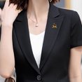 thumbnail image 1 of Mujeres aleación diamante gato brillante broche traje camisa cuello Spike diseño alfileres Tmvgtek Para estrenar, 1 of 9