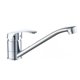 thumbnail image 1 of Grifo para fregadero de cocina con rociador lateral, manija única de cromo pulido, giratorio vertical frío y caliente de un solo orificio para cocina, fregadero de lavabo de boca corta y lar, 1 of 4