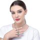 thumbnail image 2 of 2 piezas de collar para parejas, collar con colgante de acero inoxidable con forma de corazón y rompecabezas para hombres y mujeres, 2 of 5